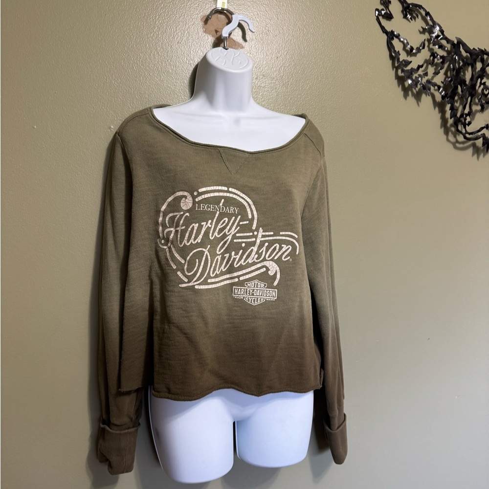 HARLEY DAVIDSON Legendary Spell Out Sweatshirt‎ Women’s SZ 2XL